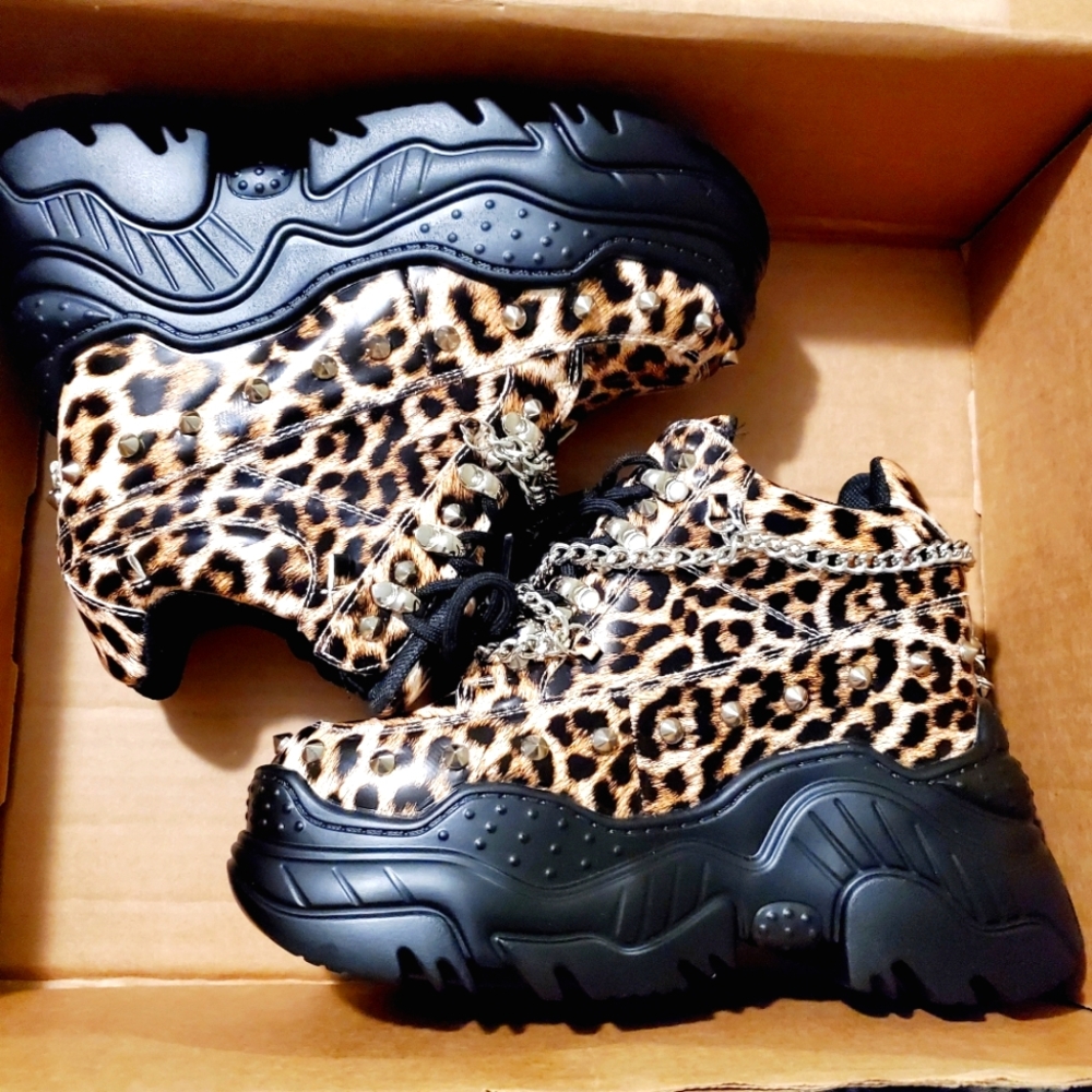 SPACE CANDY Alexander Wang Platform LEOPARD PRINT Boots